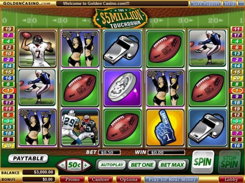 The $5 Million Touchdown online Automatenspiel