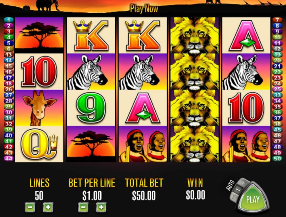 50 Lions Video Slot