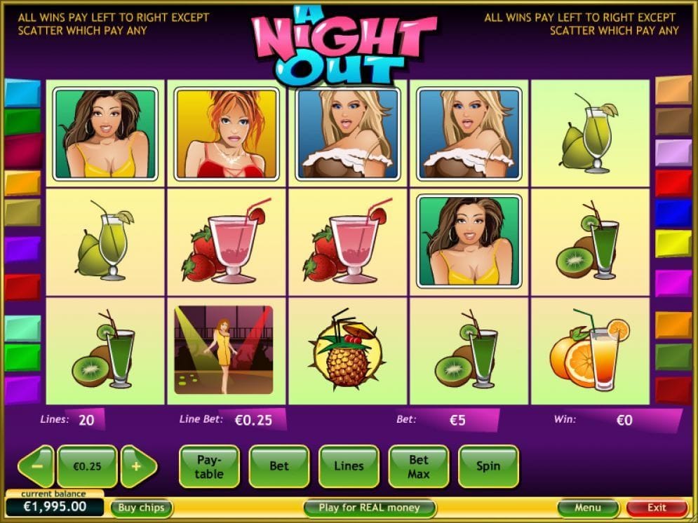 A Night Out online Casino Spiel