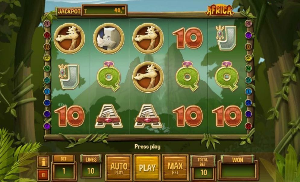 Africa online Geldspielautomat