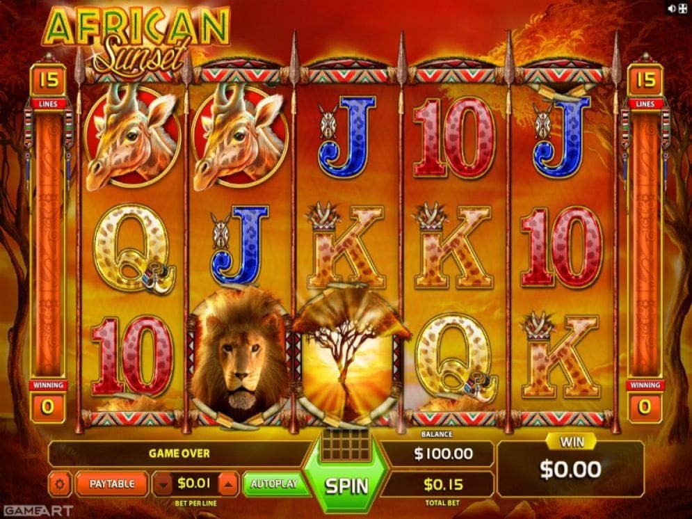 African Sunset online Automatenspiel
