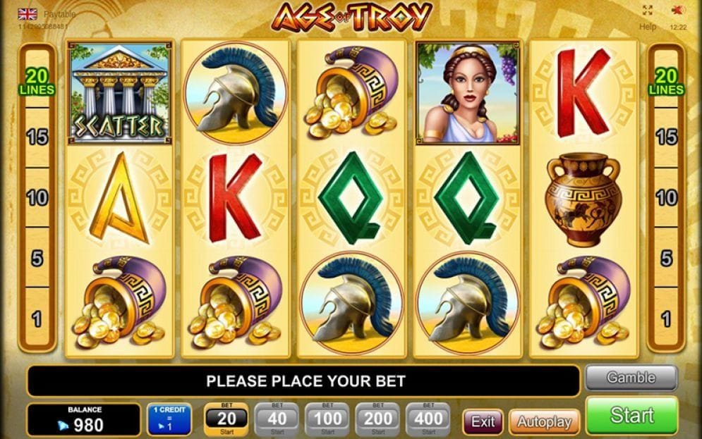 Age Of Troy Age Of Troy Video Slot