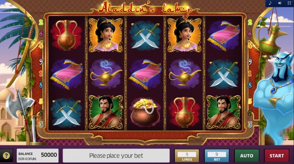 Aladdin's Lamp online Casinospiel