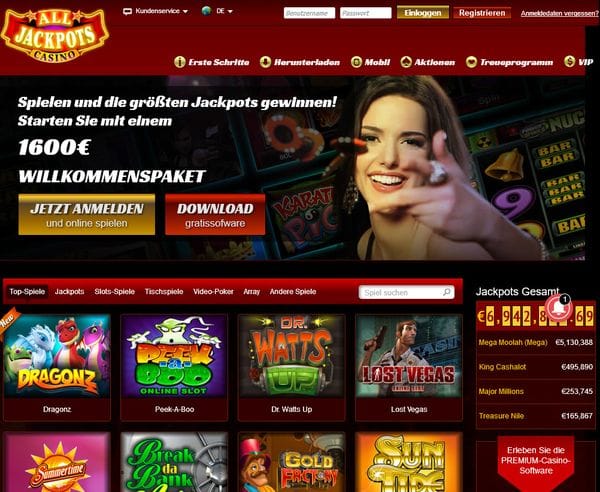 All Jackpots im Test