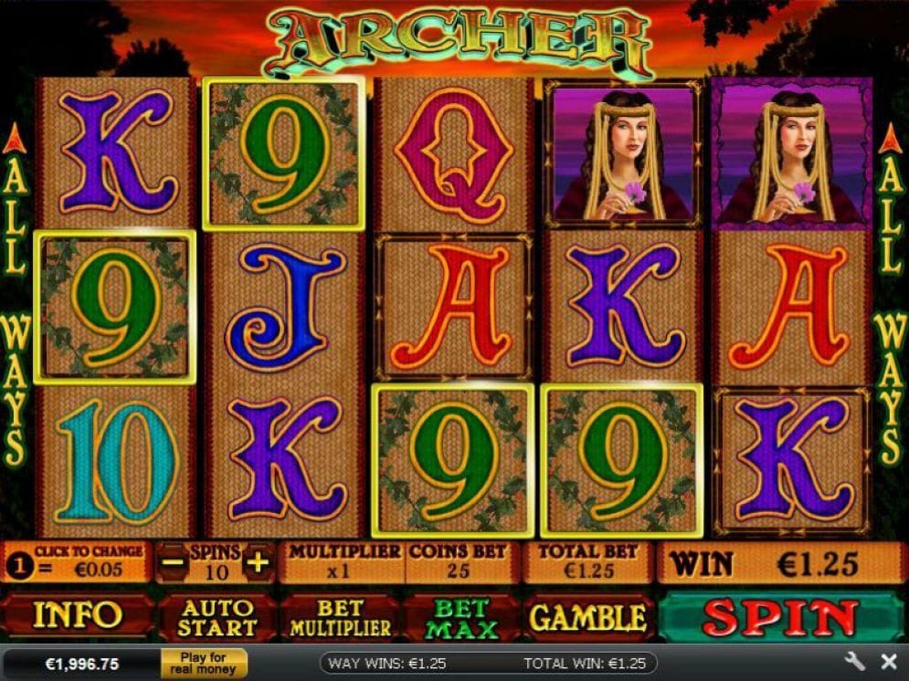 Archer online Casino Spiel