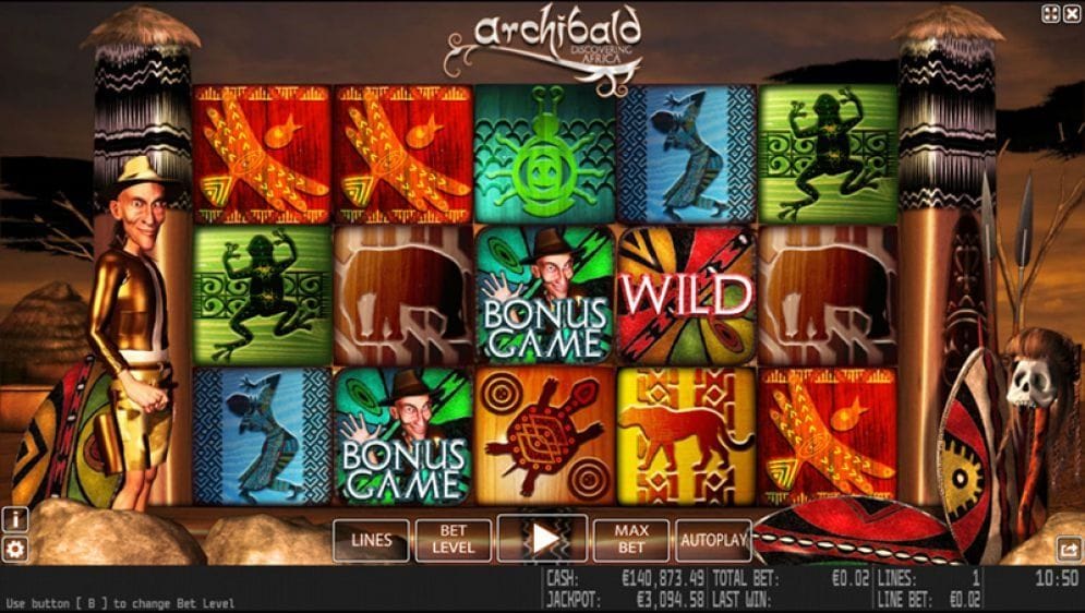 Archibald Africa Archibald Africa online Spielautomat