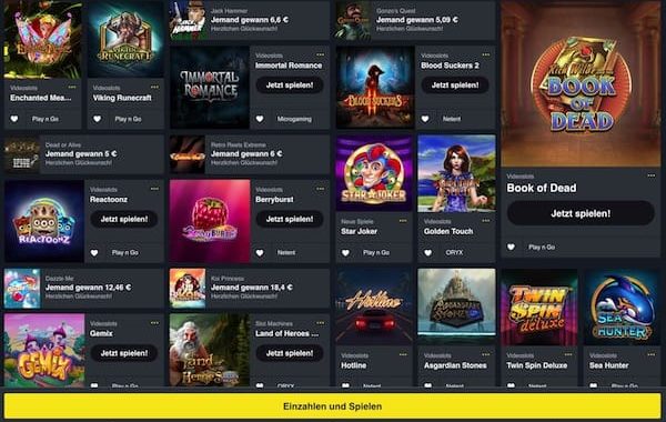 Blitzino - anonymes Schweizerisches Casino ohne Anmeldung