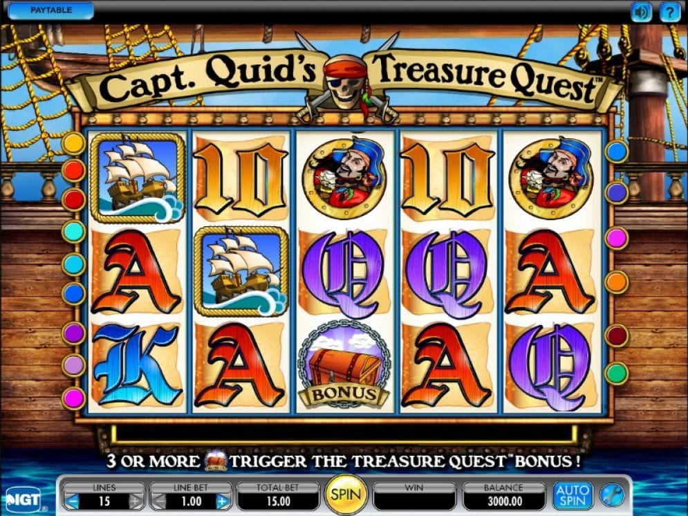 Capt Quid's Treasure Quest Slotmaschine