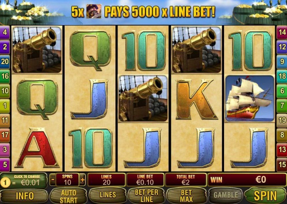 Captain's Treasure Pro online Slotmaschine