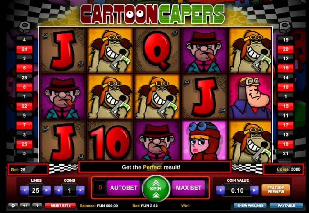 Cartoon Capers Cartoon Capers online Casinospiel