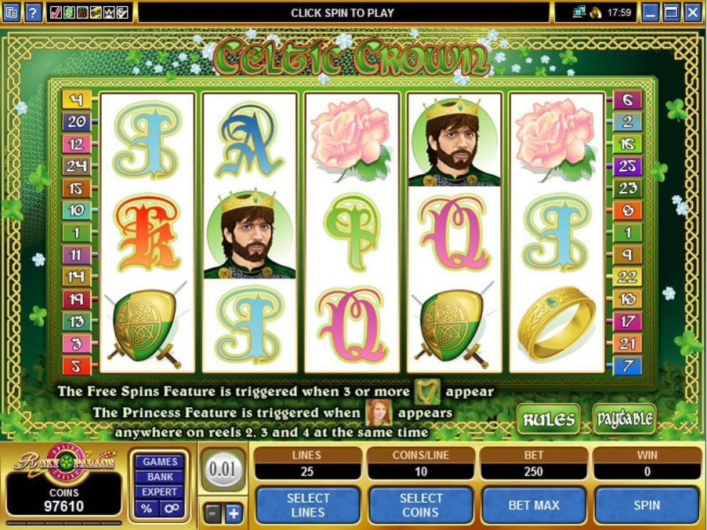 Celtic Crown Video Slot