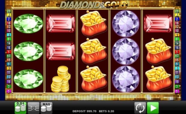 Diamond & Gold Videoslot online spielen