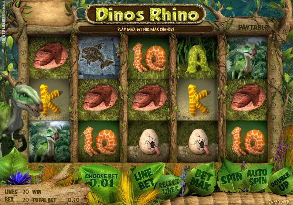 Dinos Rhino Dinos Rhino online Spielautomat