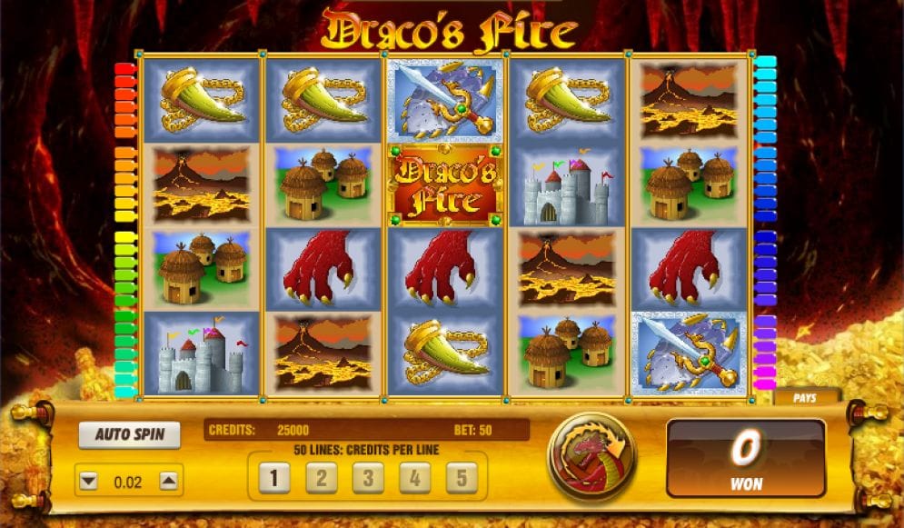 Draco's Fire online Spielautomat