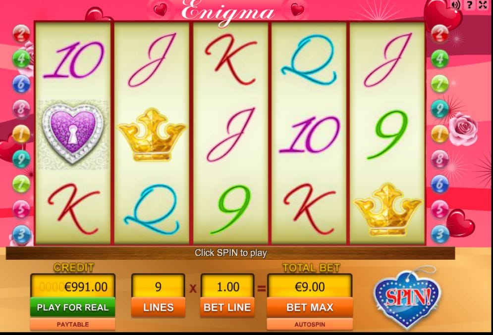 Enigma online Videoslot
