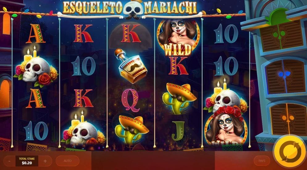 Esqueleto Mariachi Geldspielautomat