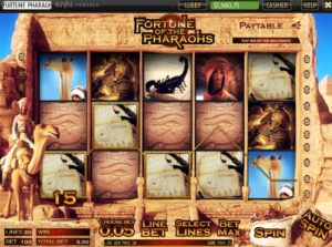 Fortune of the Pharaohs Spielautomat online spielen