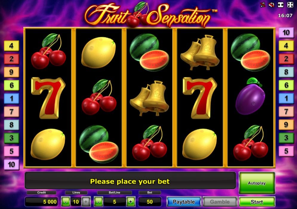 Fruit Sensation online Video Slot