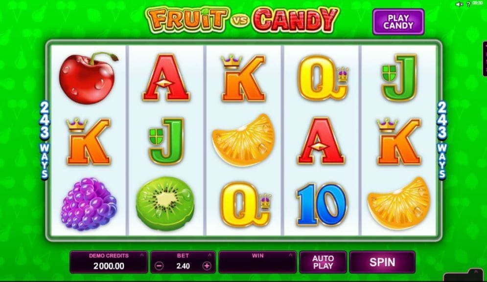 Fruit vs Candy Casino Spiel