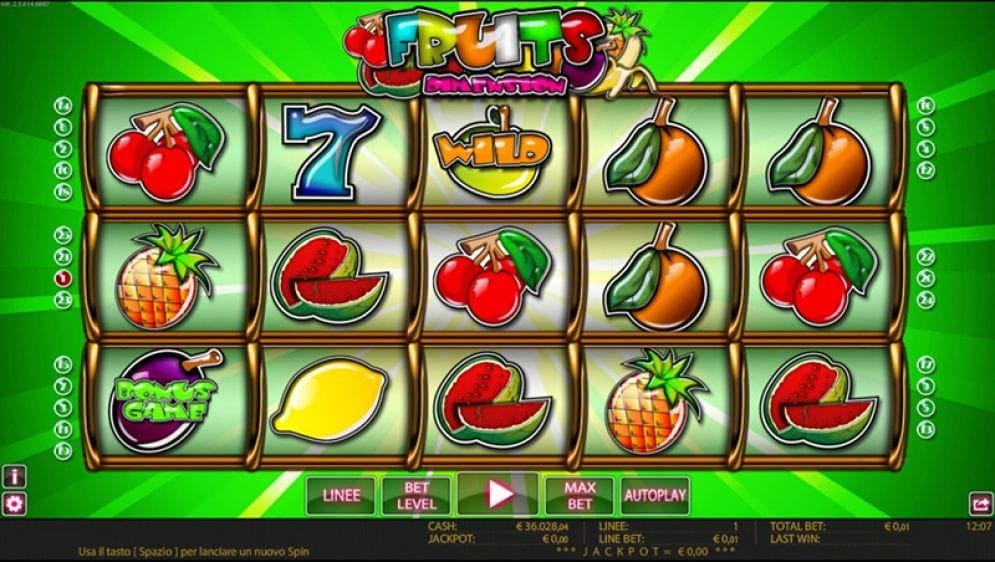 Fruits Dimension Fruits Dimension Slotmaschine