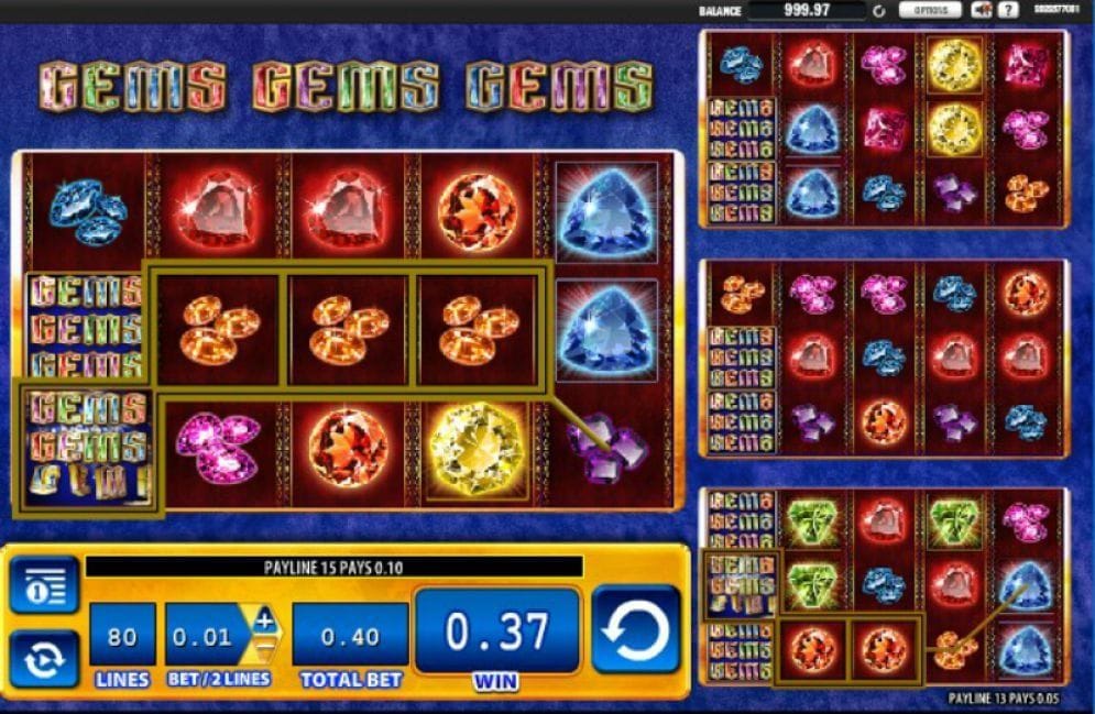 Gems Gems Gems online Videoslot