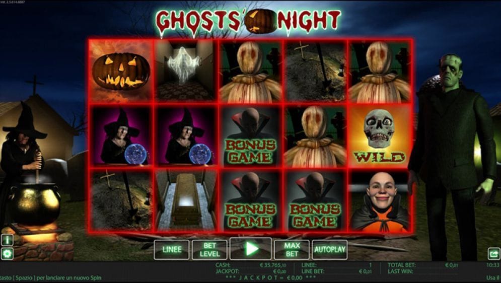 Ghosts' Night Ghosts› Night Slotmaschine