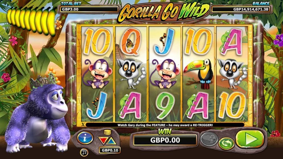 Gorilla Go Wild online Slotmaschine