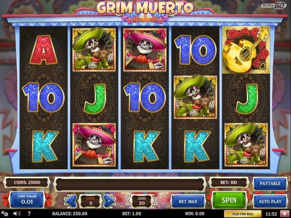 Grim Muerto online Automatenspiel