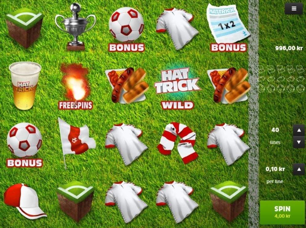 Hattrick online Slotmaschine