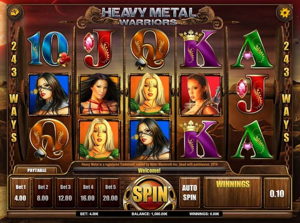 Heavy Metal Warriors Slotmaschine