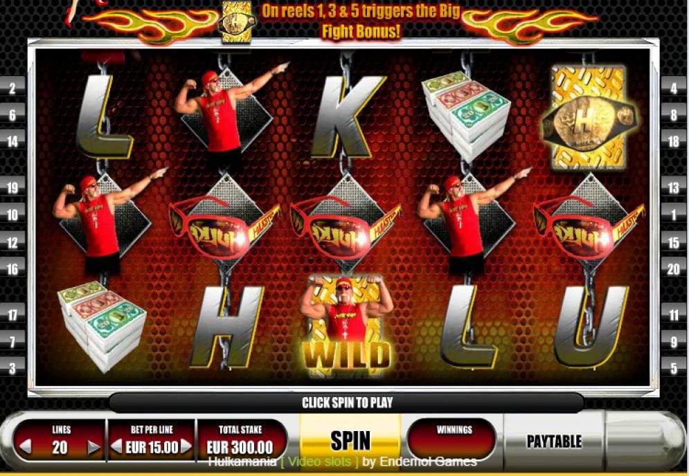 Hulkamania online Automatenspiel