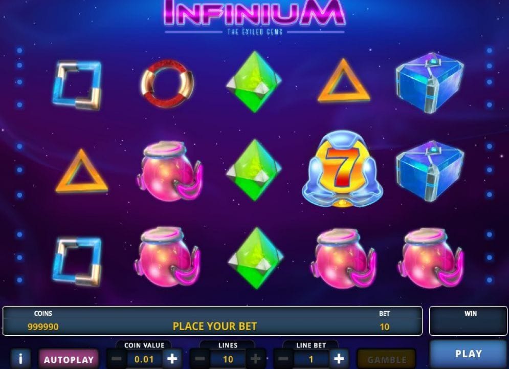 Infinium online Videoslot