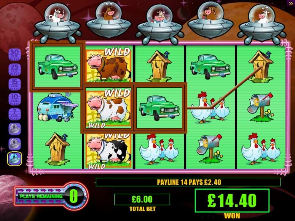 Invaders from the Planet Moolah Slotmaschine
