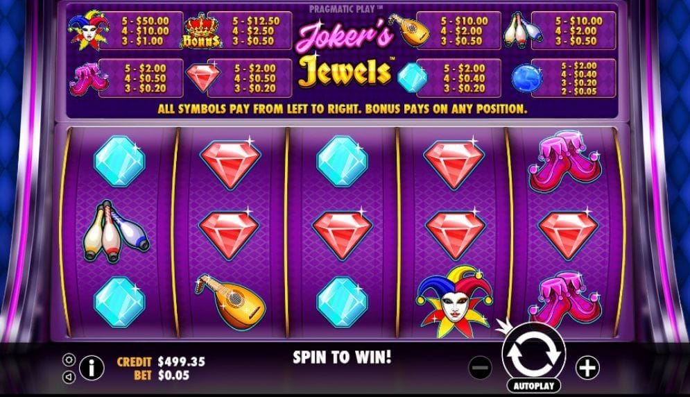 Joker's Jewels Videoslot