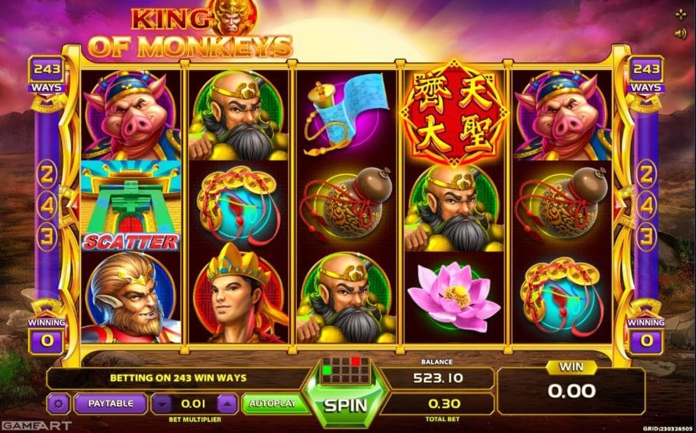 King Of Monkeys online Video Slot
