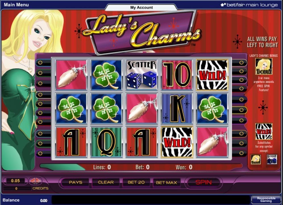 Lady's Charms online Casino Spiel