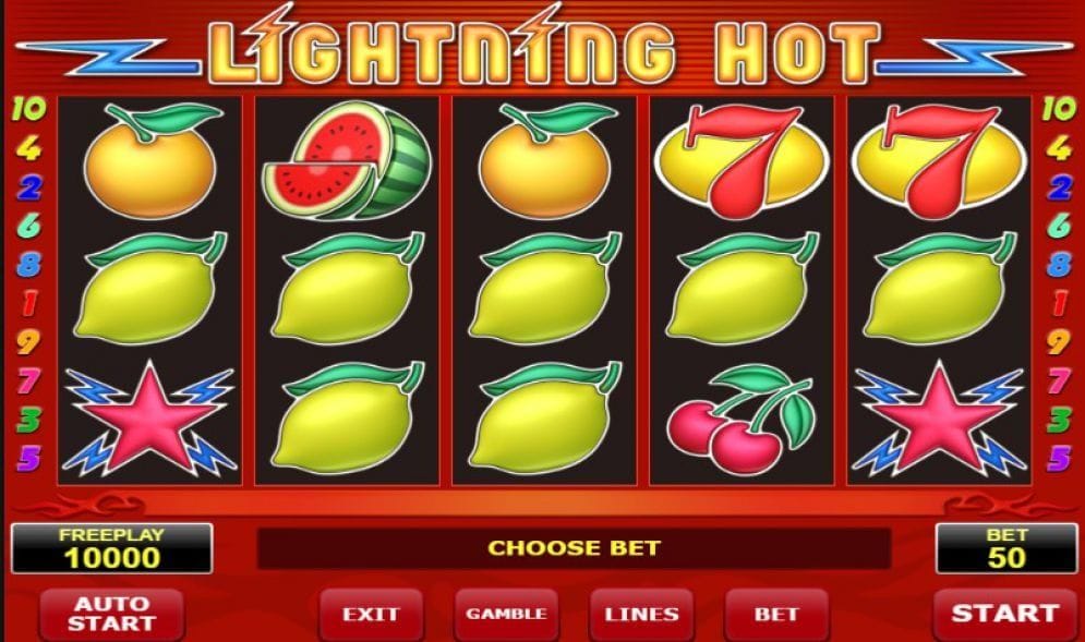 Lightning Hot online Casino Spiel