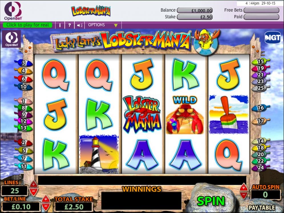 Lobstermania Lobstermania online Slotmaschine