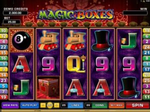 Magic Boxes Spielautomat freispiel