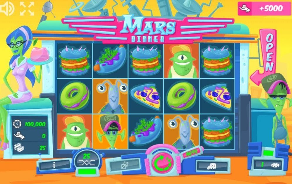Mars Dinner Mars Dinner online Slotmaschine