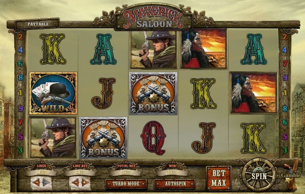 Maverick Saloon online Slotmaschine