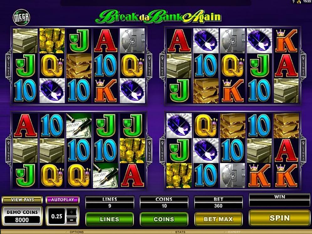 MegaSpin Break Da Bank Again online Slotmaschine