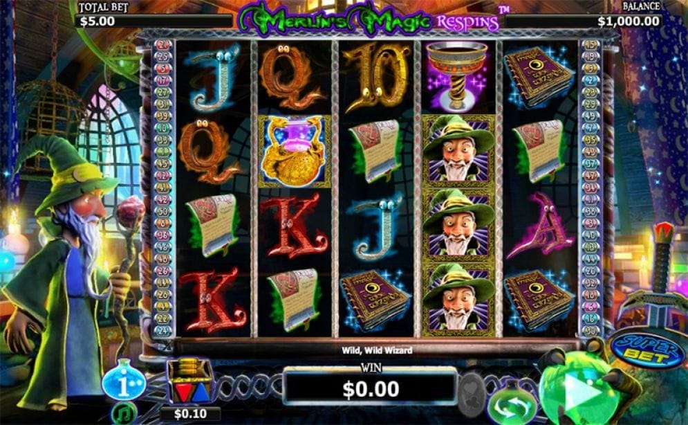 Merlin's Magic Respins Casino Spiel