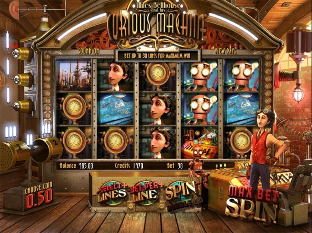 Miles Bellhouse and Curious Machine Miles Bellhouse and Curious Machine online Video Slot