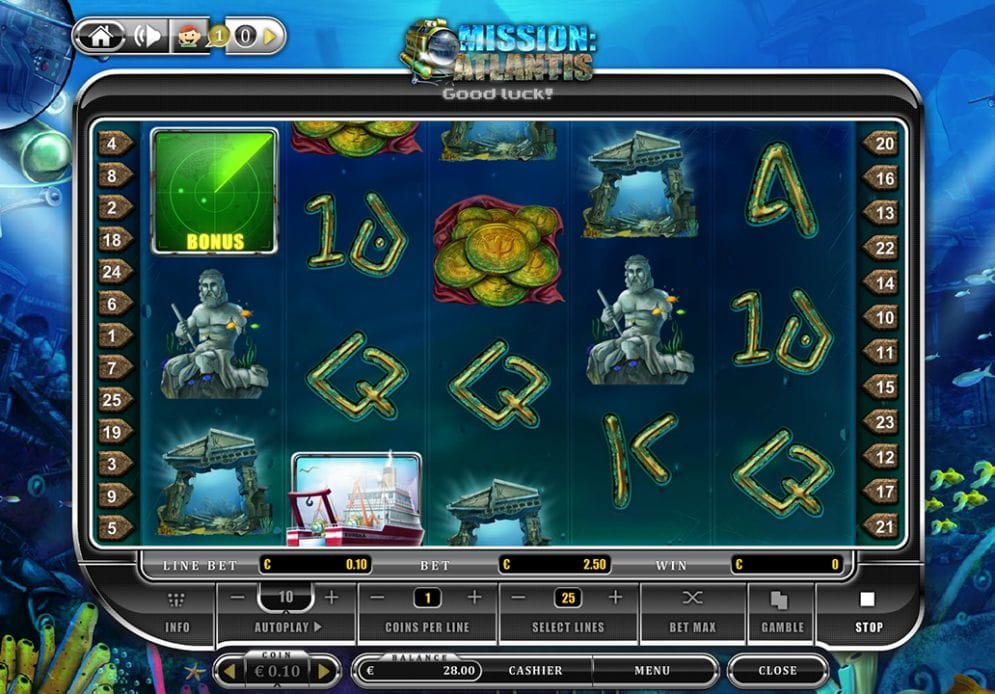 Mission Atlantis Videoslot