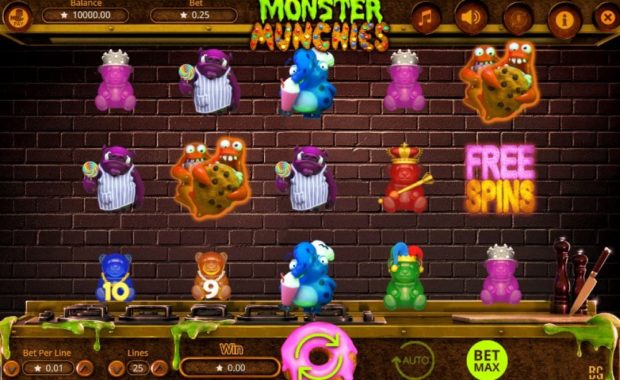 Monster Munchies Automatenspiel online spielen