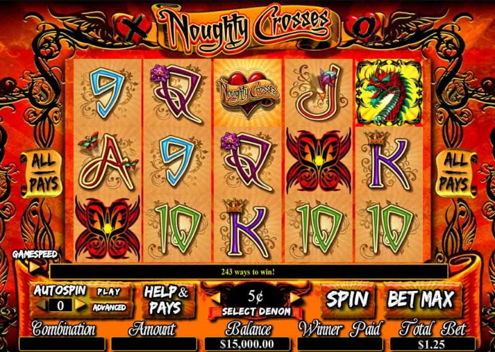 Noughty Crosses online Videoslot