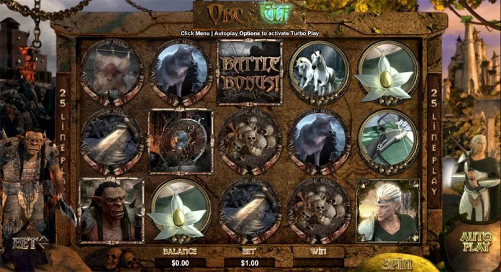 Orc vs Elf Orc vs Elf online Automatenspiel