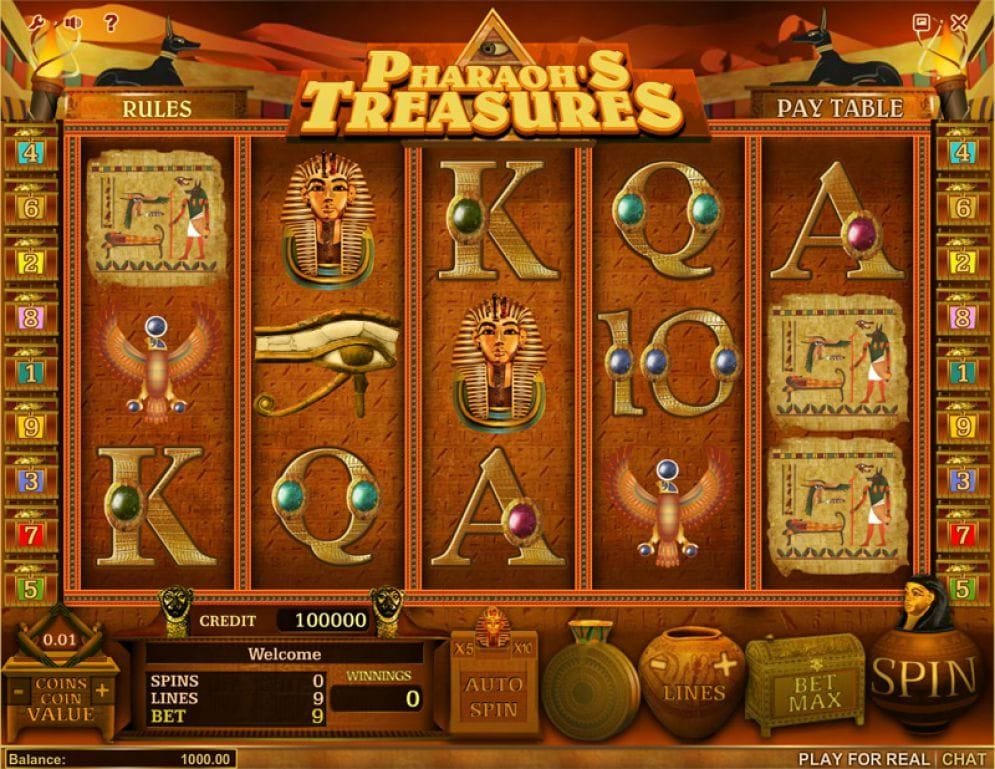 Pharaoh's Treasure online Automatenspiel