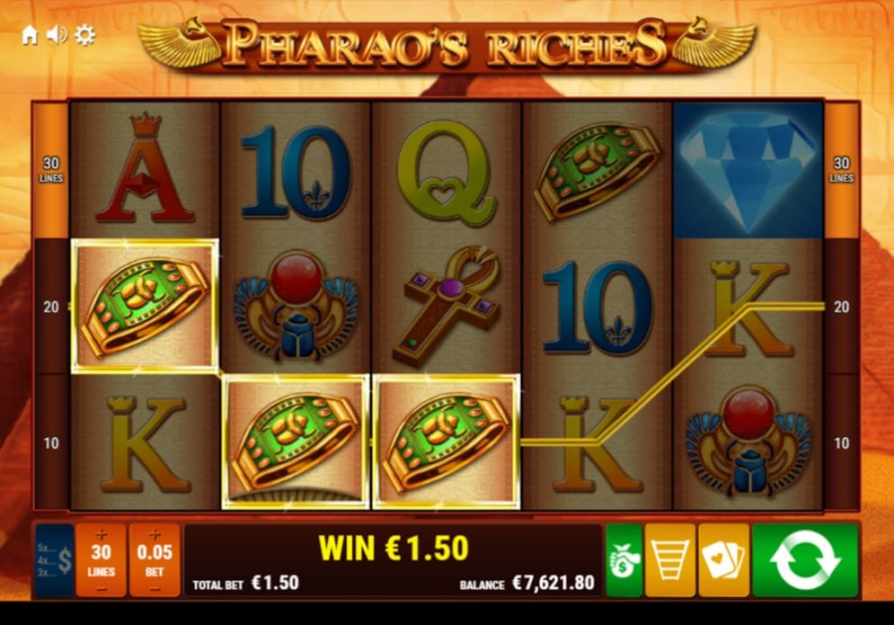 Pharao's Riches Videoslot